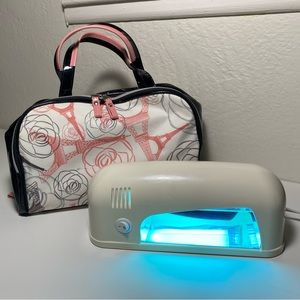 Gel Curing UV lamp & carrying case bundle for gel nail polish and/or acrylics